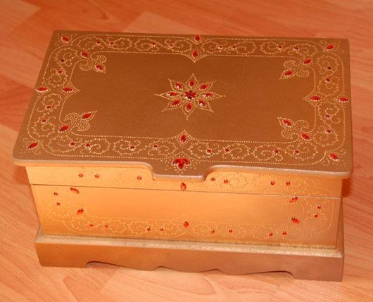 Ahşap boyama sandık
